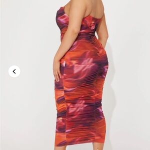 Fashion Nova Vibrant Multicolor Pencil Skirt